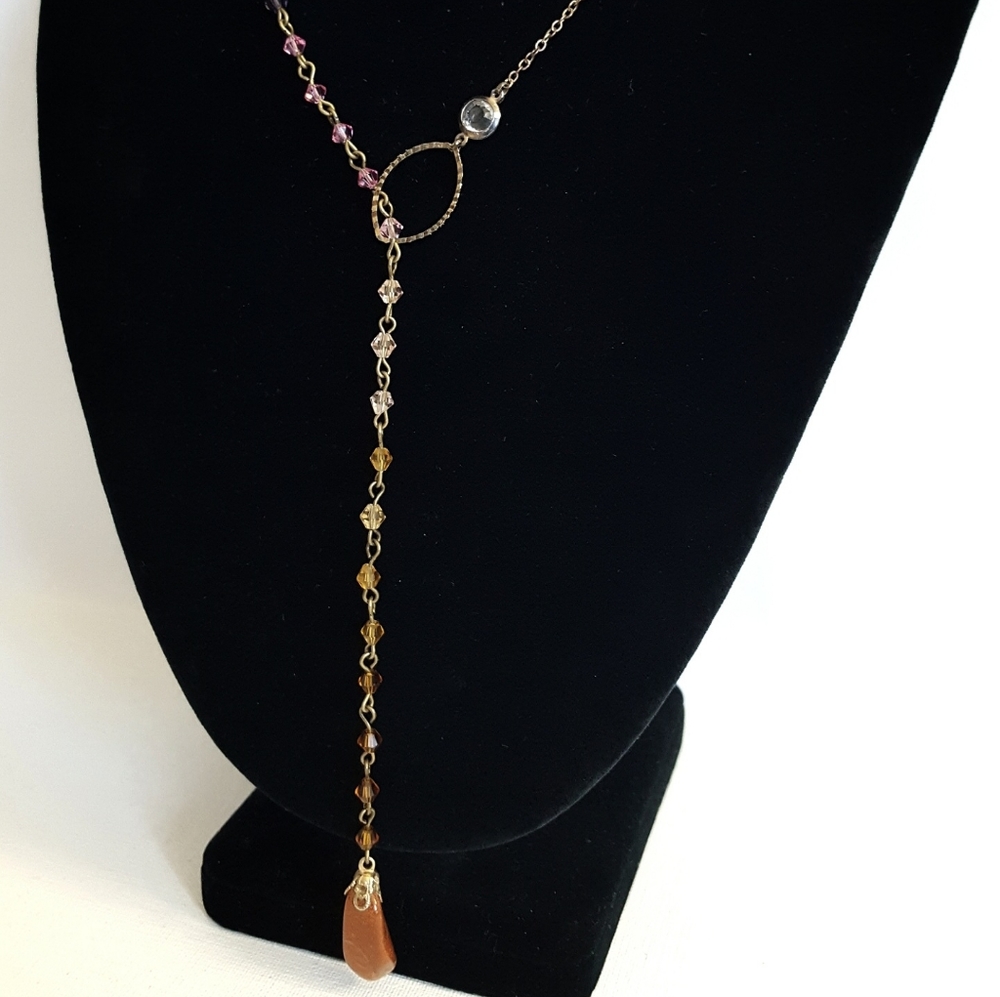 Beaded Lariat Necklace